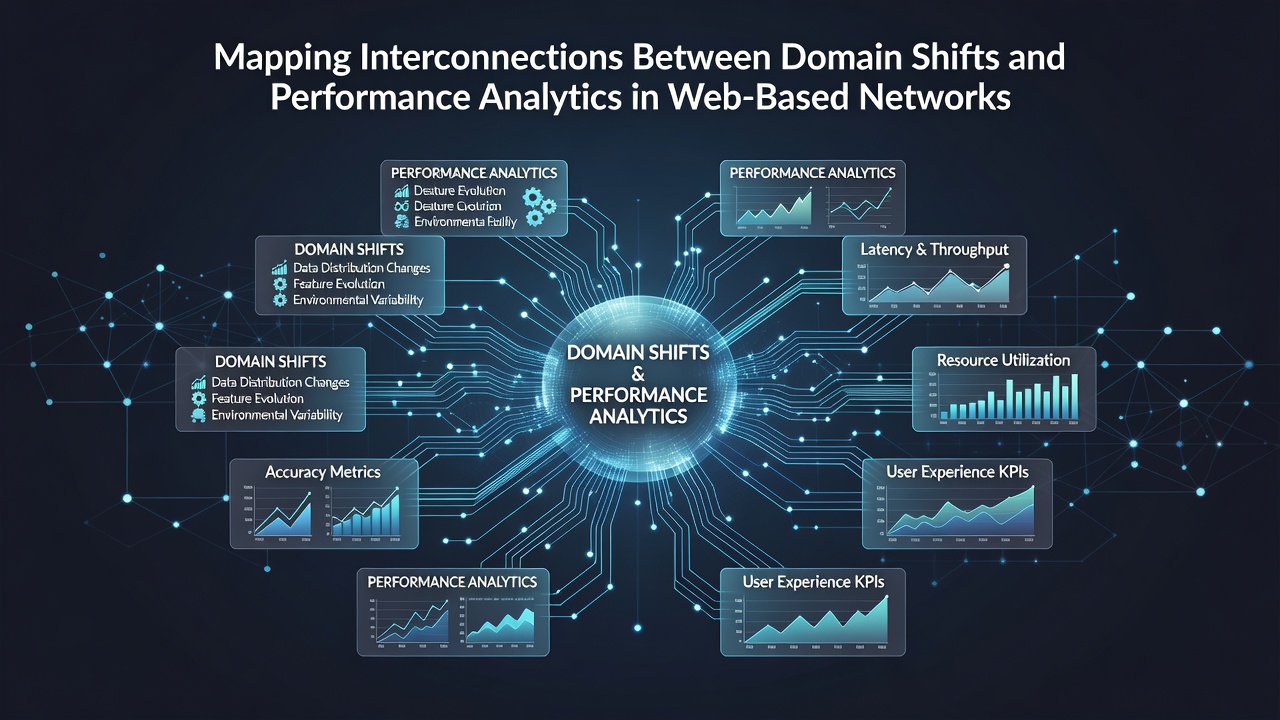 Mapping Interconnections Between Domain Shifts and Performance Analytics in Web-Based Networks
